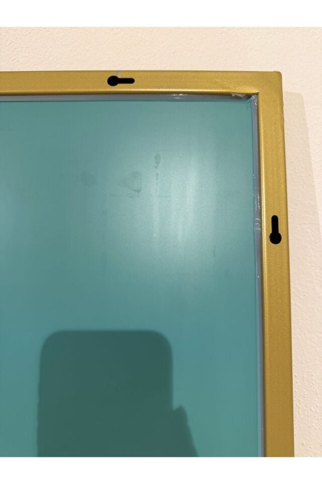 Modern Eskitme Metal Çerçeveli Dikdörtgen Ayna - 80x180