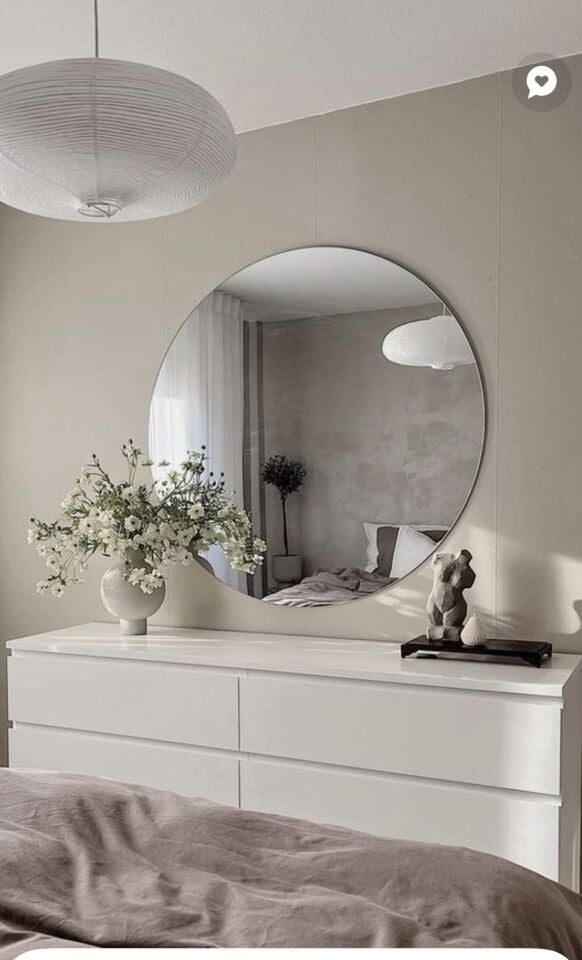 70 Cm Çerçevesiz Yuvarlak Ayna