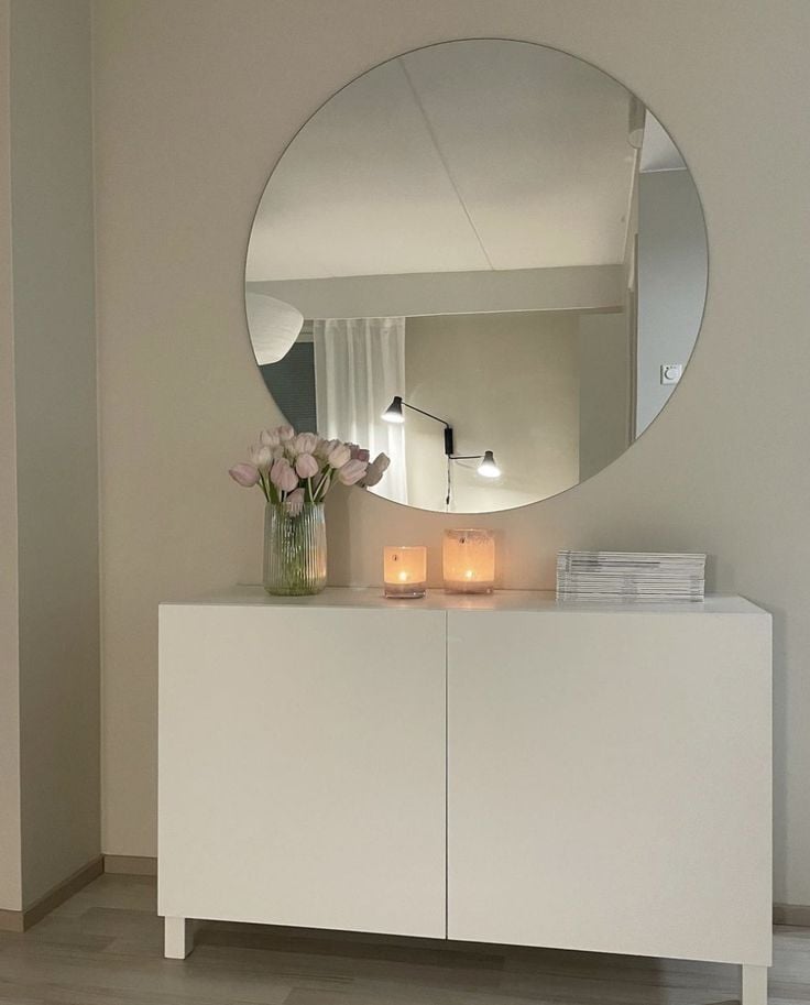 80 Cm Çerçevesiz Yuvarlak Ayna