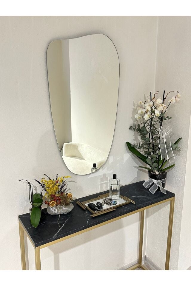 Asimetrik Çerçevesiz Ayna 50x90cm