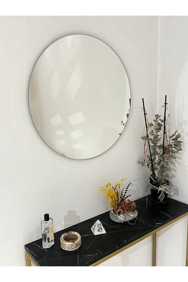 60 Cm Çerçevesiz Yuvarlak Ayna
